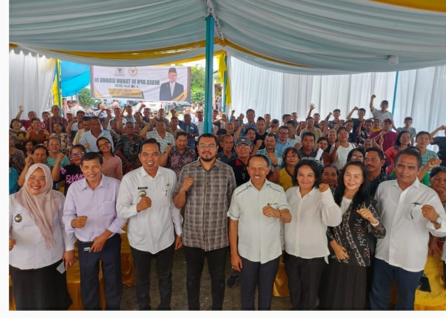 Anggota DPR RI Komisi XIII Dapil I Sumut Maruli Siahaan Reses Di Kota Tebing Tinggi Sumut.