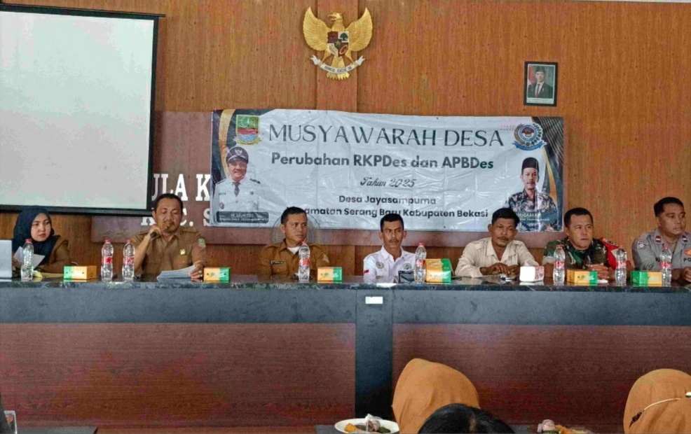 Desa Jayasampurna Gelar Musyawarah Desa Perubahan Rencana Kerja Pemerintah Desa (RKPDes)
