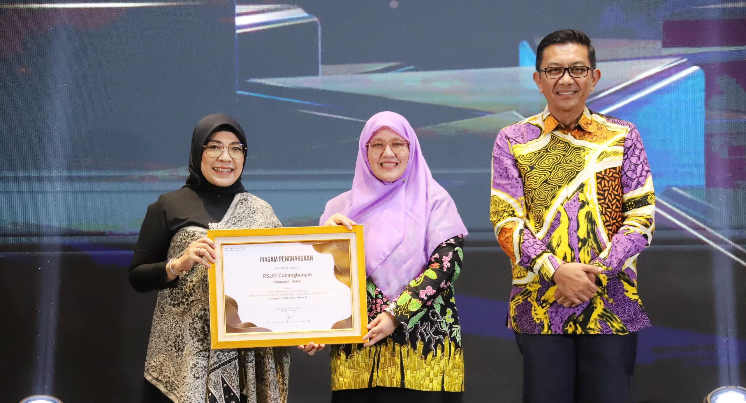 dr Hj Erni Herdiani Merasa Syukur RSUD Cabangbungin Kabupaten Bekasi Raih Juara Nasional Top 2 Kategori RS Tipe D