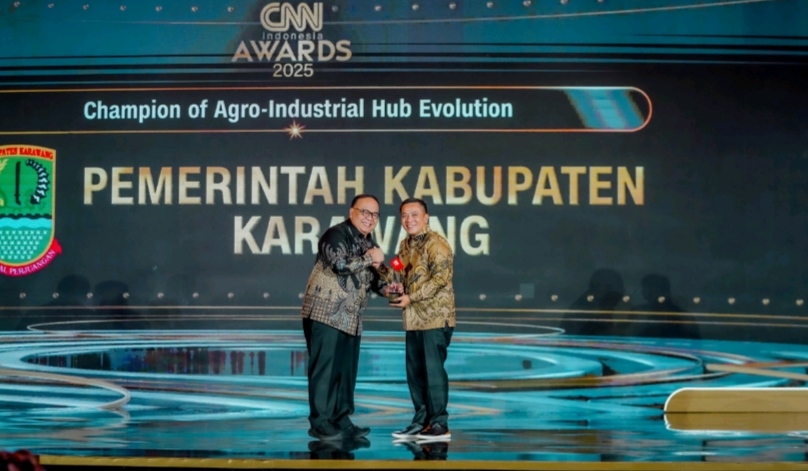 Pemkab Karawang Raih Penghargaan Champion of Argo Industrial Hub Evolution