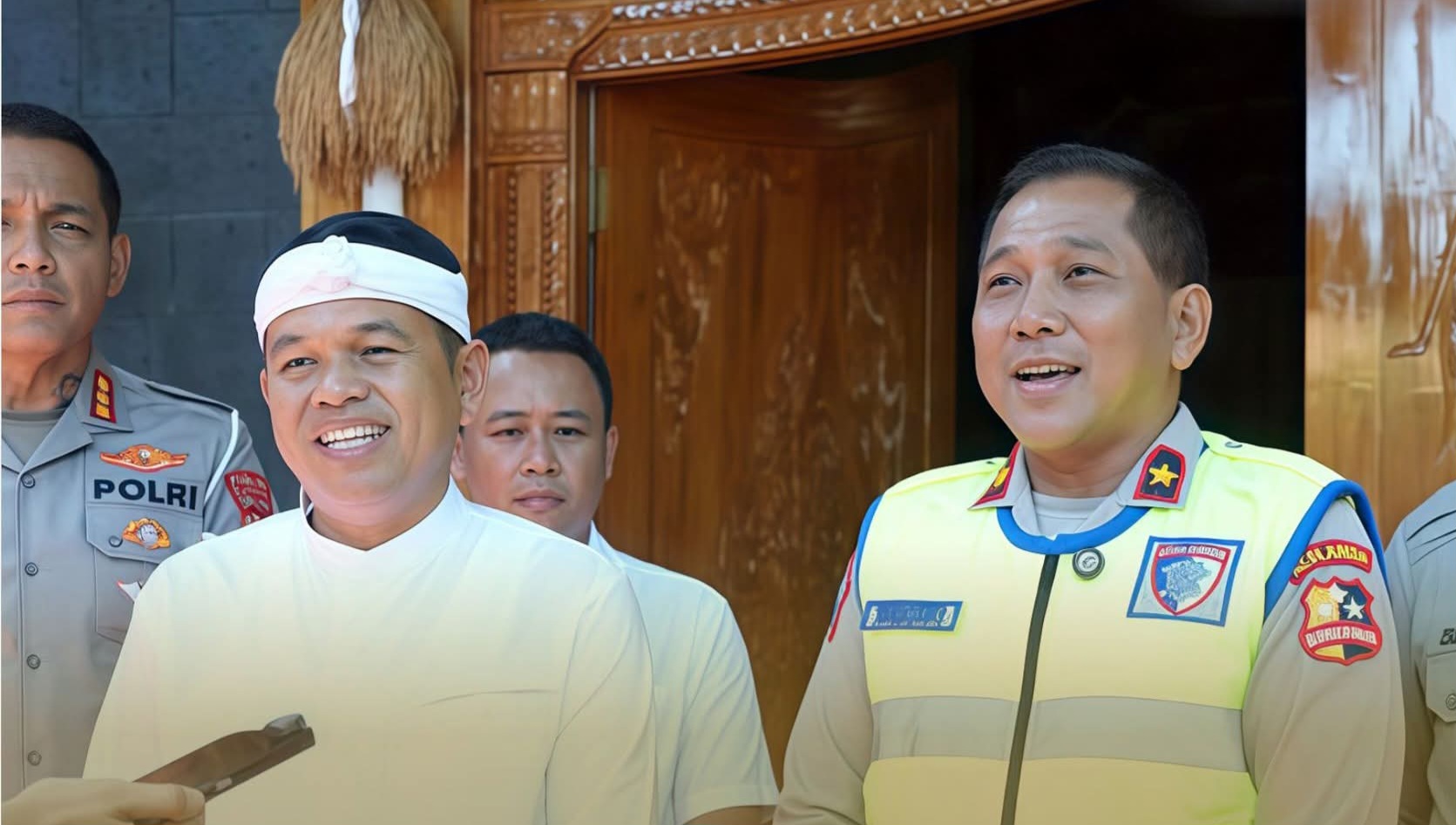 Gubernur Jawa Barat Menerima Kunjungan Korlantas Polri di Lembur Pakuan Subang