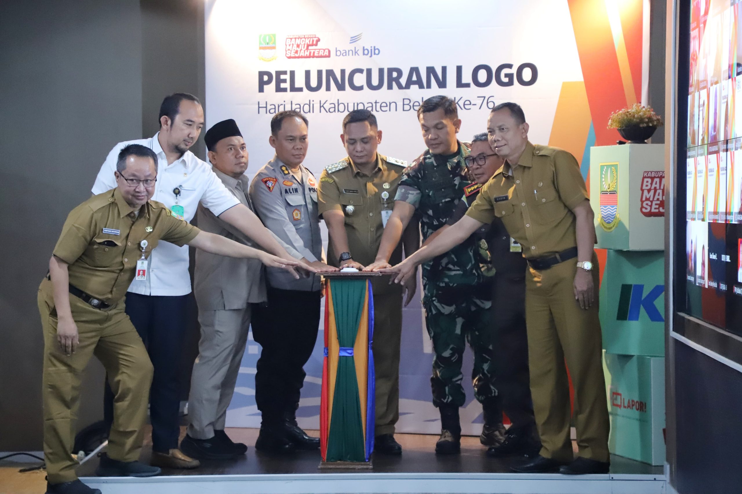 Plt Bupati Bekasi Resmi Luncurkan Logo Hari Jadi Kabupaten Bekasi ke-76