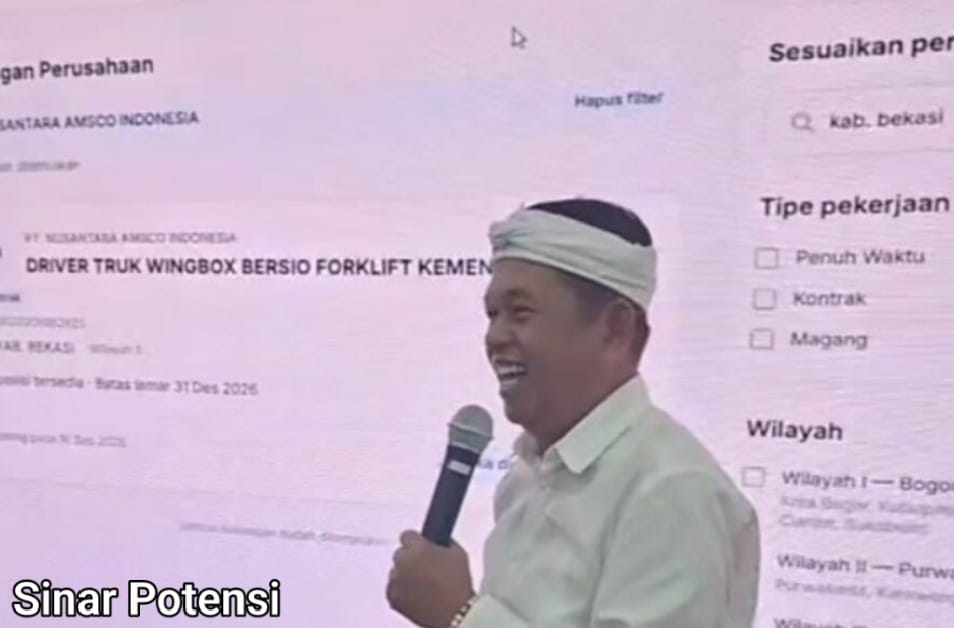 Dedi Mulyadi Sampaikan Lowongan Kerja Bekasi Masuk Era Digital Dorong Bursa Kerja Setiap Rabu Dedi Mulyadi Sampaikan Lowongan Kerja Bekasi Masuk Era Digital Dorong Bursa Kerja Setiap Rabu