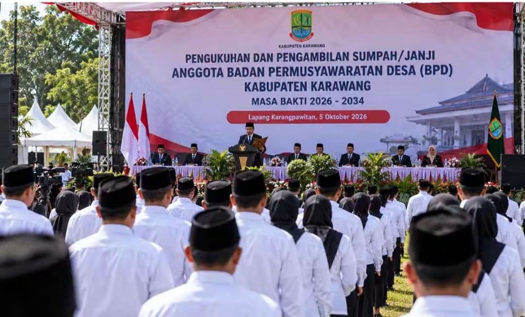 Bupati Karawang Lantik Anggota BPD Sebanyak 2.251 Orang Masa Bakti Hingga Tahun 2034 Bupati Karawang Lantik Anggota BPD Sebanyak 2.251 Orang Masa Bakti Hingga Tahun 2034